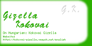 gizella kokovai business card